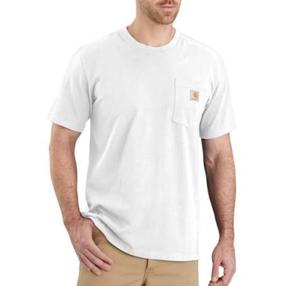 Carhartt Other - Carrhart Relaxed Fit Heavyweight Short Sleeve Pocket T-Shirt in White sz medium